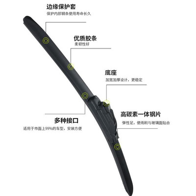 适用所有品牌车型全新升级款多功能雨刷无骨雨刮18种汽车雨刷接口|ms