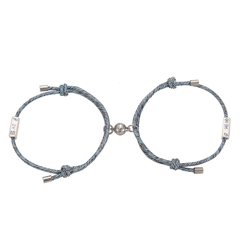 Wholesale Jewelry Simple Alloy Couple A Pair Bracelet Nihaojewelry display picture 4