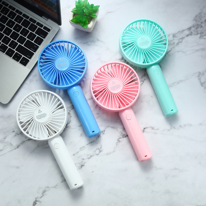 Mute hand-held small fan three-speed bru...