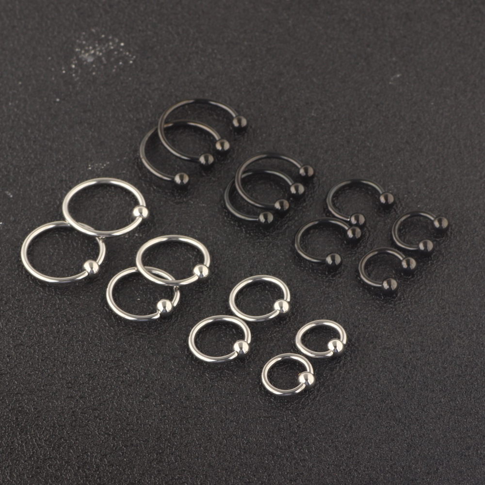 Labret piercing jewelry detail image