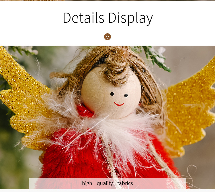 Christmas Decorations Red Angel Pendant display picture 4