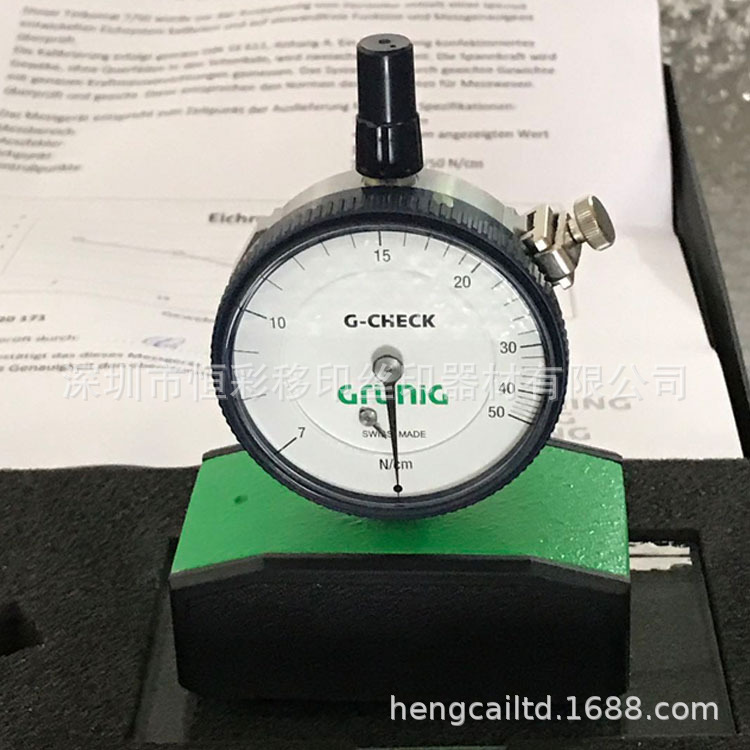 供应瑞士G-CHECK张力计 测量范围:70-5N/CM   高精密网版张力计