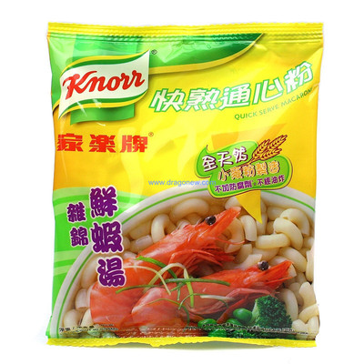 Hong Kong Imported Pasta Knorr Macaroni Assorted Fresh Shrimp 5 80g*30 package/Box