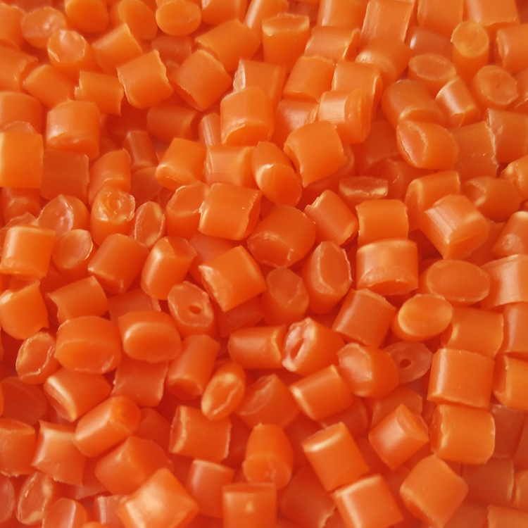 (Manufacturer) In Stock Supply Orange Red MPP Recycled Pellets for Power Pipe Production Injection Molding