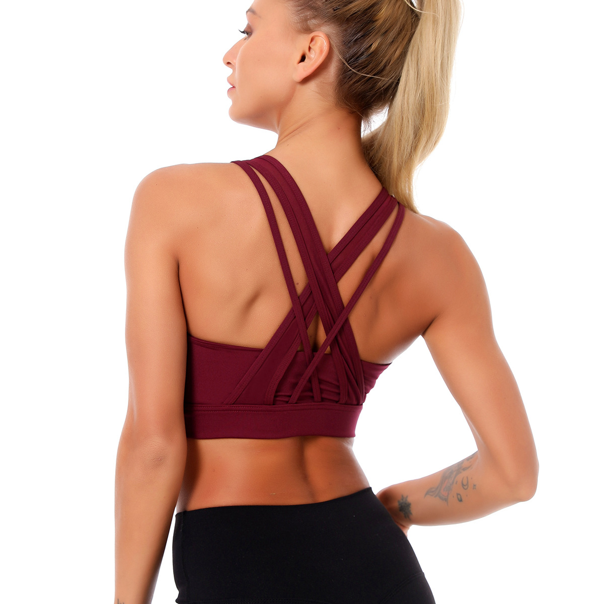 Light support criss-cross sports bra NSNS47255