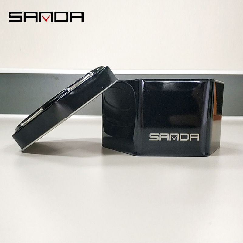 Sanda caja de reloj hexagonal caja de hierro hexagonal