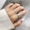 Tide, summer one size small design universal retro ring, Korean style, silver 925 sample