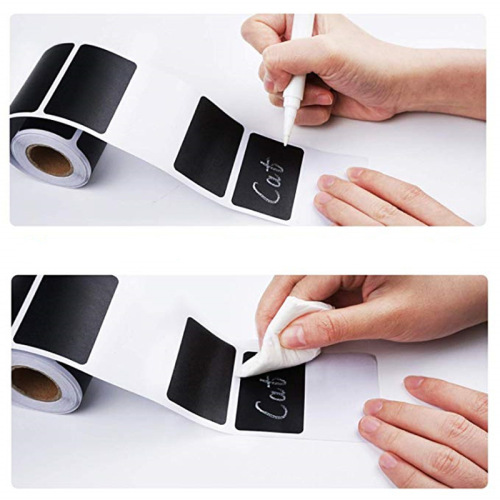 Wholesale 300 pieces/roll blackboard label stickers PVC removable waterproof stickers kitchen storage label stickers