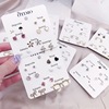 Earrings, universal fresh set, 7 pair, simple and elegant design, wholesale