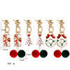 Christmas fashionable universal metal earrings for elderly, European style, Birthday gift