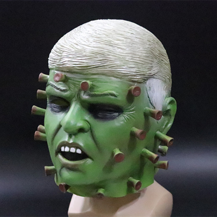 Halloween popular virus máscara de látex capucha nuevo estilo coronavirus horror máscara