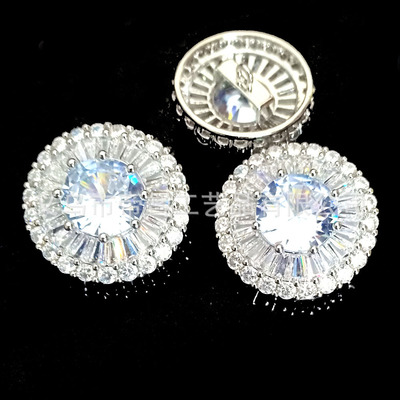 現貨批發定制金屬水鑽扣子高檔锆石紐扣小香風扣子皮草貂皮大衣扣