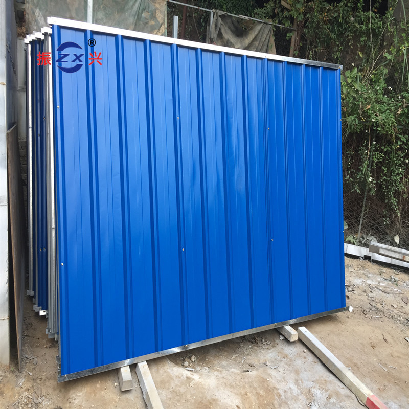 厂家直销彩钢围挡 广州市政工程围挡板 施工工地临时彩钢瓦围挡