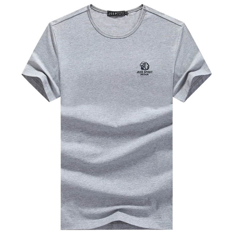 JEEP SPIRIT, новая летняя футболка с коротким рукавом, Мужская простая футболка с круглым вырезом и коротким рукавом, мужская хлопковая рубашка с коротким рукавом 4004