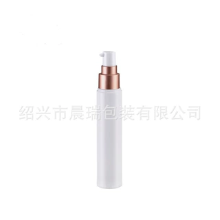pp圆形真空瓶 螺纹泵头 按压式真空乳液分装瓶  多款按帽可选择