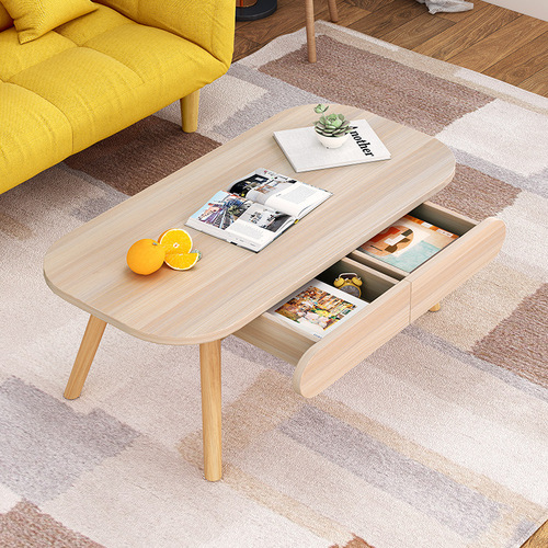 Nordic style coffee table living room sofa side table simple modern Internet celebrity tea table small apartment home storage small coffee table
