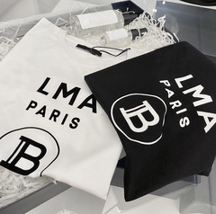 Velour Children's Short Sleeve T-Shirt 2023 Summer New Arrival Ins Influencer Kids Fashion Brand Cotton Half Sleeve T-Shirt