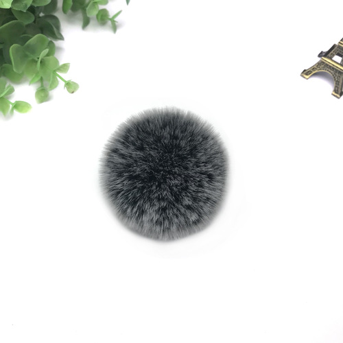 Cross-border exclusive imitation rabbit fur pom-poms, plush pom-poms, faux fur pom-poms for clothing, hats, accessories, pom-poms, artificial pom-poms, wholesale