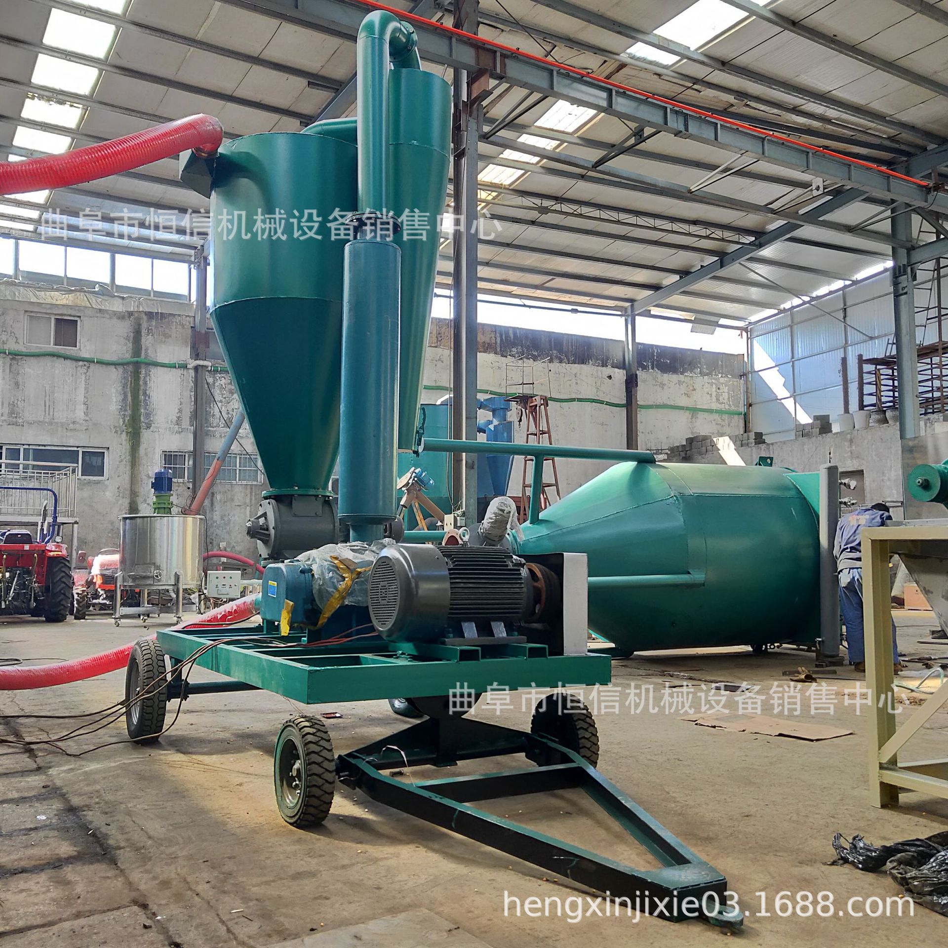 大中小型水泥粉料装罐高扬程气力输送机zcjb 稻壳谷壳负压输送机