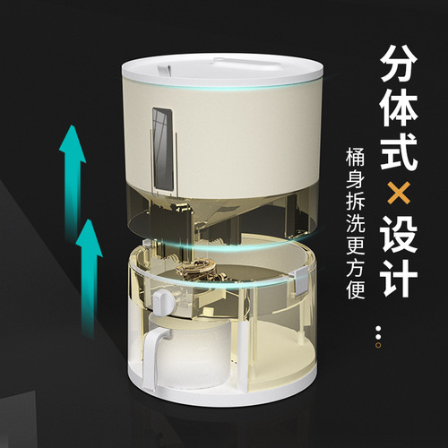 Rice bucket, insect-proof and moisture-proof sealed 20 catties rice cylinder round rice flour storage tank household storage rice storage box