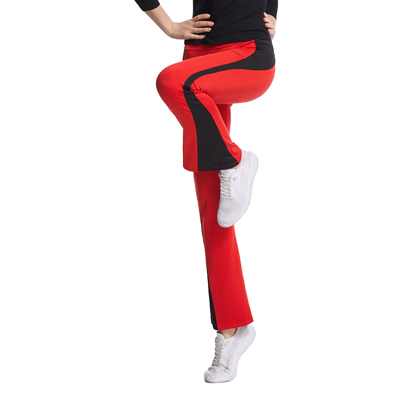 秋冬新款运动瑜伽裤女修身显瘦广场舞服装加厚舞蹈裤女健身运动裤