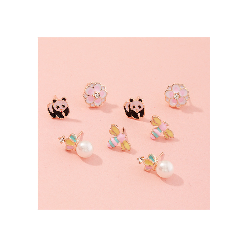 New Fashion  Korean Cartoon Cute Ethnic Style  Earrings Wholesale display picture 2