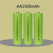 现货镍氢电池5号AA1500mAh平头无绳电话LED灯玩具车医疗器械通用
