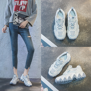 老爹鞋女2020秋季新款厚底透气内增高超火百搭休闲运动鞋女秋款