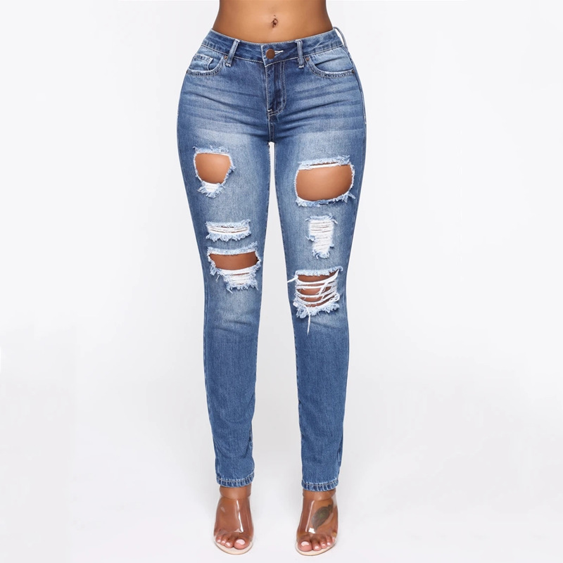 Wish slim-fit ripped jeans NSCX17765