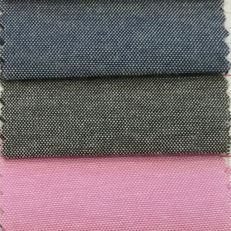 工装面料 cvc色织牛津纺 双色布 可做磨毛印花底布c50/t50