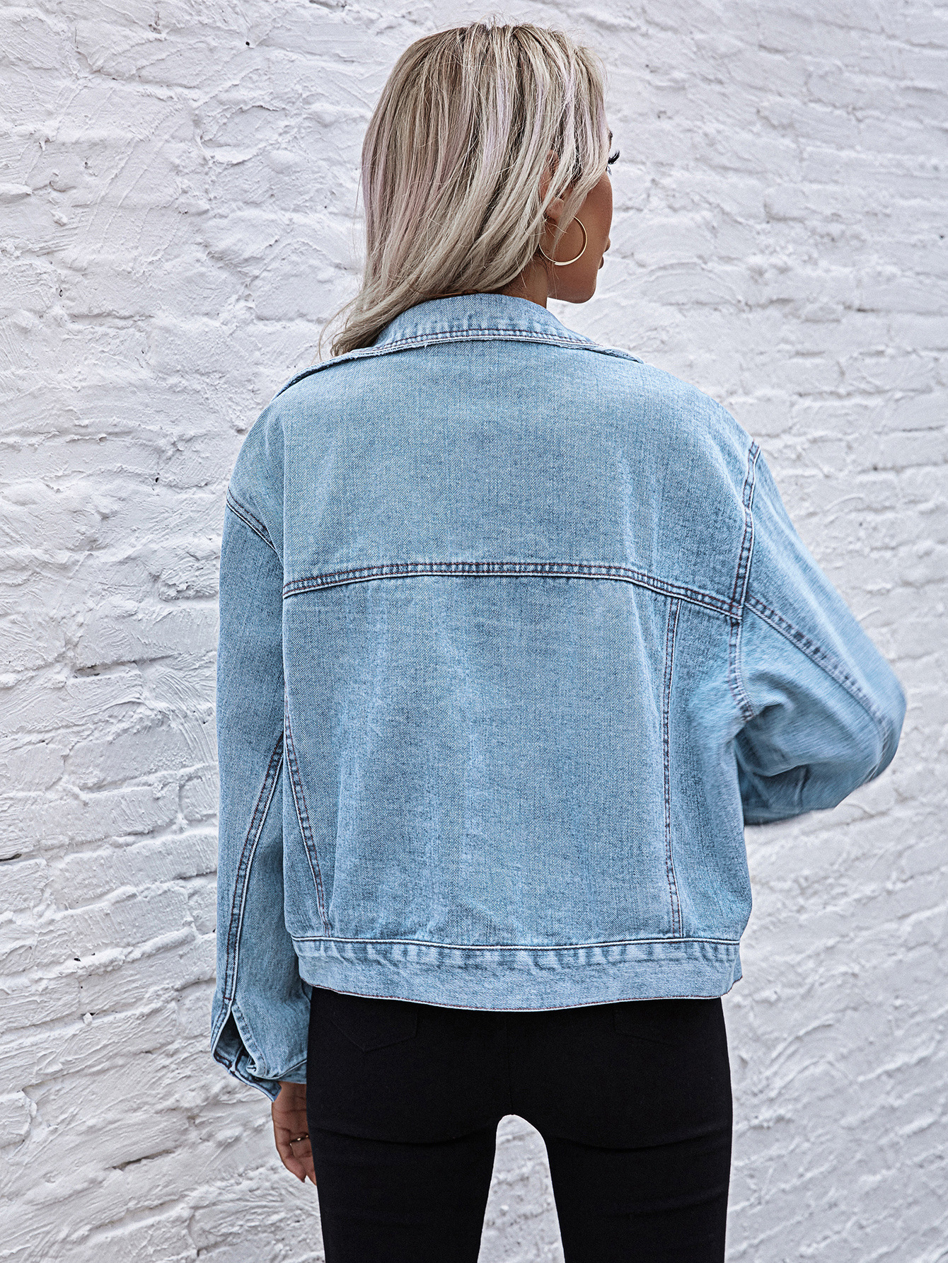 fashion loose all-match denim jacket  NSJM64528