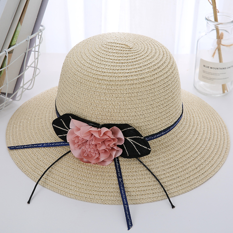 Women's Basic Lattice Bow Knot Bowknot Flat Eaves Straw Hat display picture 17