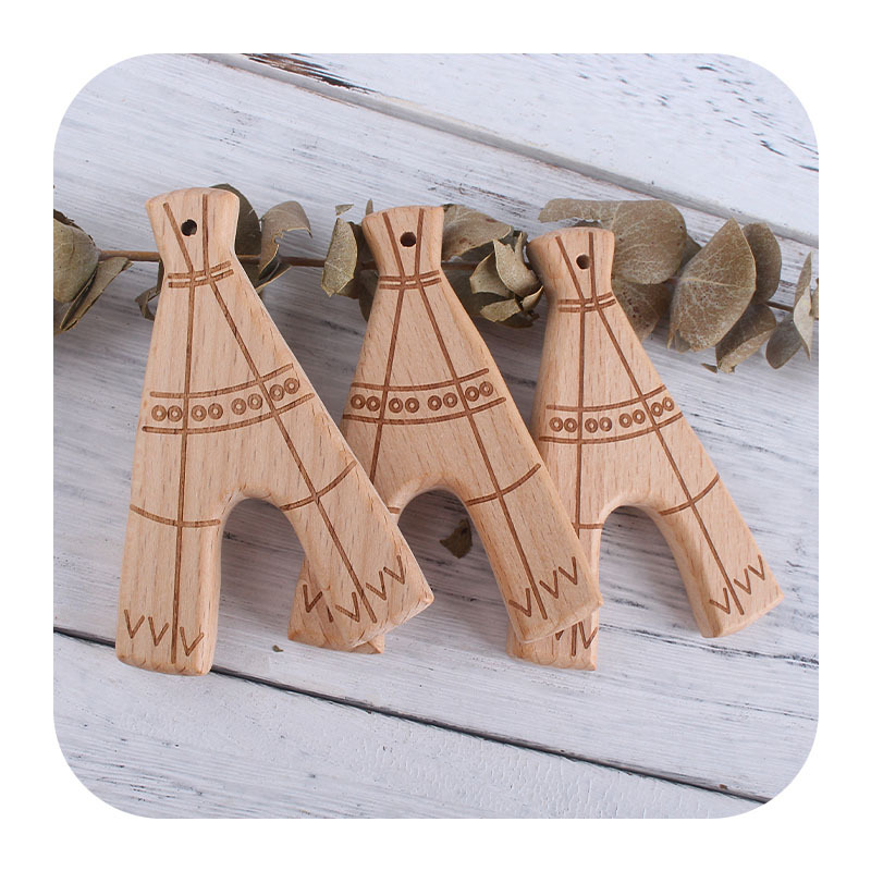 Nuevo bebé Torre Eiffel haya juguete mordedor bebé molar mordedor chupete cadena DIY accesorios de la joyería