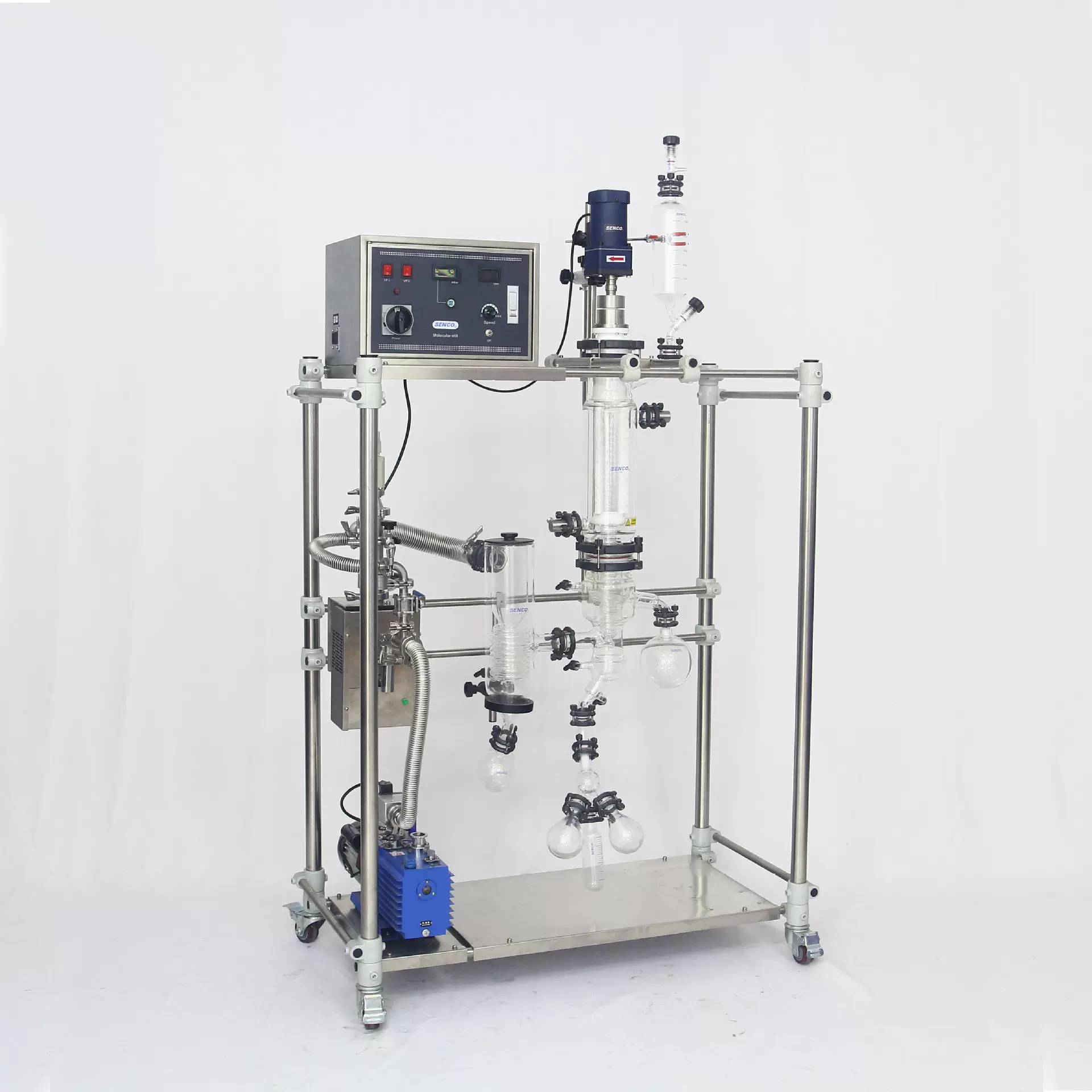 供应分子蒸馏设备MD1200V 高真空短程分子蒸馏器 高沸点热敏物料