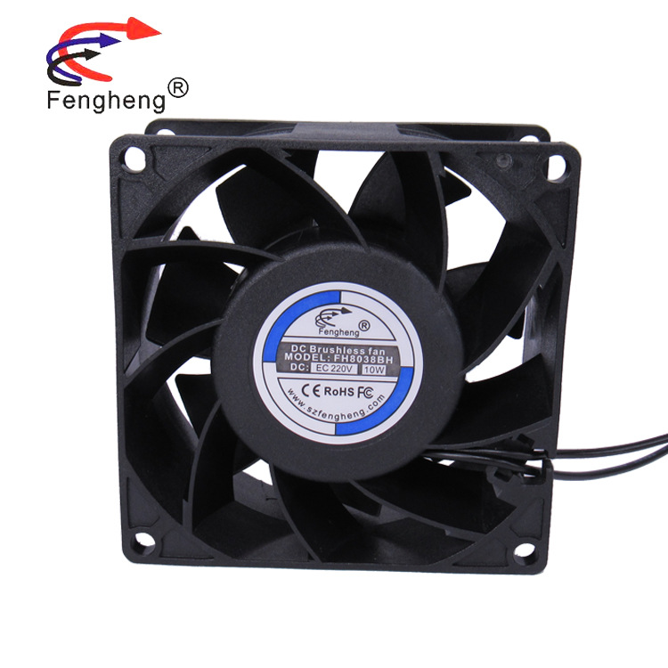 8038 滚珠 12v 4线PWM调速  PTC加热器制冷片风扇