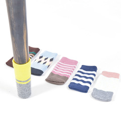 桌腳套針織門把手保護套加厚卡通防滑硅膠耐磨椅子腿毛線保護墊