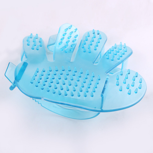 Factory direct sales pet bathing gloves brush dog five-finger gloves massage brush pet comb cat cleaning supplies