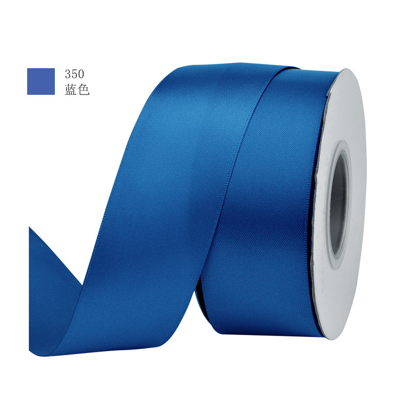 Yao Ming cinta de doble cara de la cinta de satén de poliéster hecho a mano DIY material de la cinta de 13mm Azul Serie 303-333 image 6