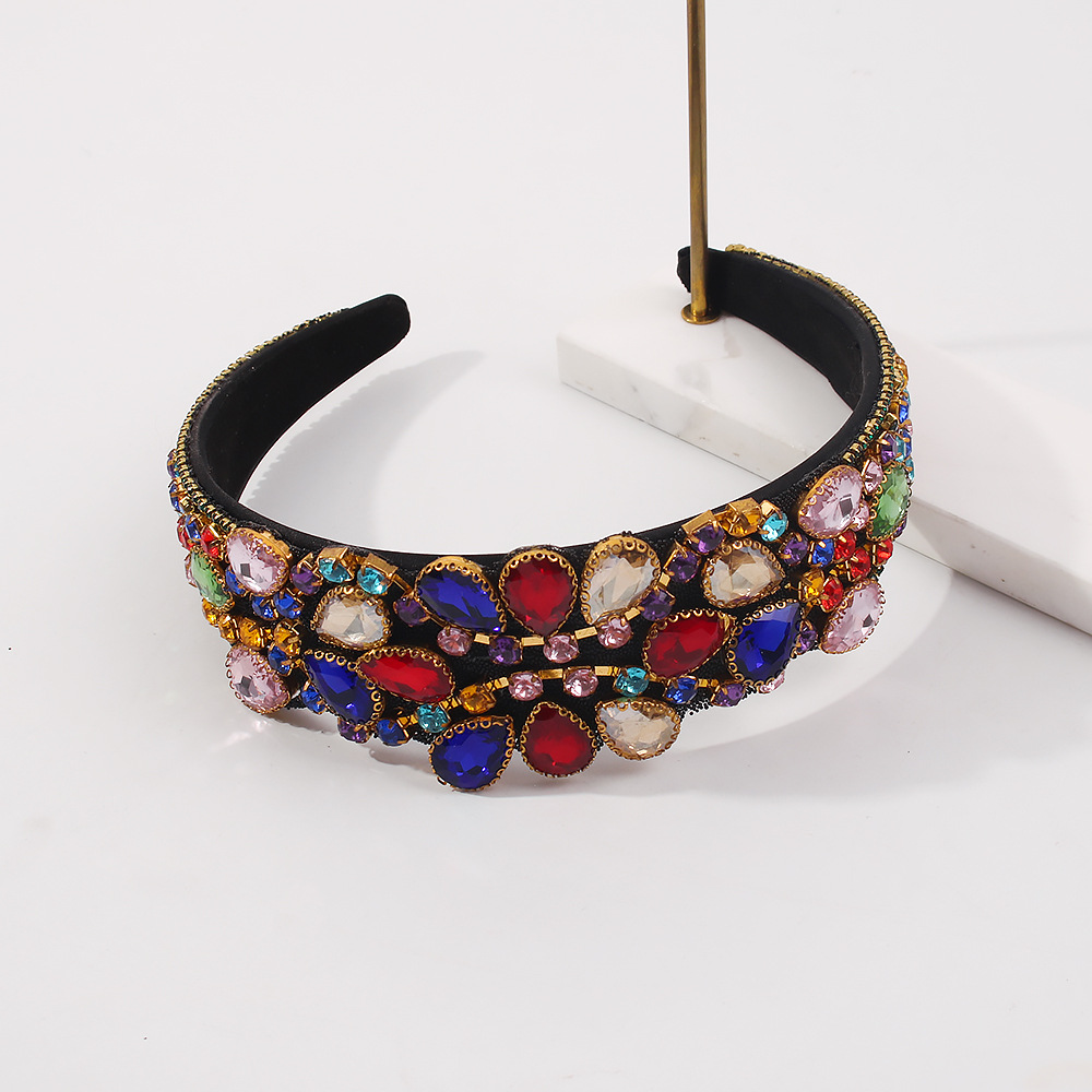 Baroque Fashion Retro Diamond-studded  Headband display picture 6