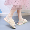 Slippers, rainbow heel sticker, fashionable footwear, Amazon, European style