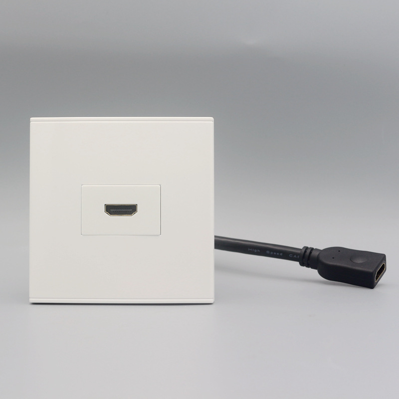 86型带延长线2.0版HDMI高清模块 母对母直插对接高清影音插座面板