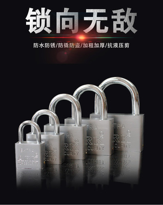 厂家直销ARK30-70MM全铜芯月牙原子挂锁短梁户外仿不锈钢挂锁