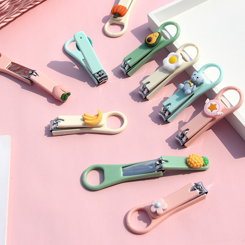 Creative cartoon nail clipper adult anti-splash nail clipper set nail clipper student portable nail clipper