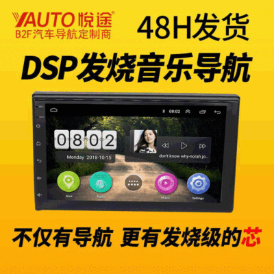 7寸安卓通用机车载GPS导航一体机汽车MP5蓝牙倒车影像|ru