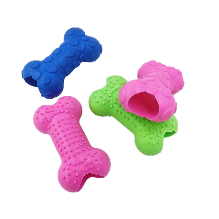 Los fabricantes suministran juguetes para mascotas molares óseos dientes resistentes a las mordeduras limpieza perro juguetes de goma blanda suministros para mascotas image 2