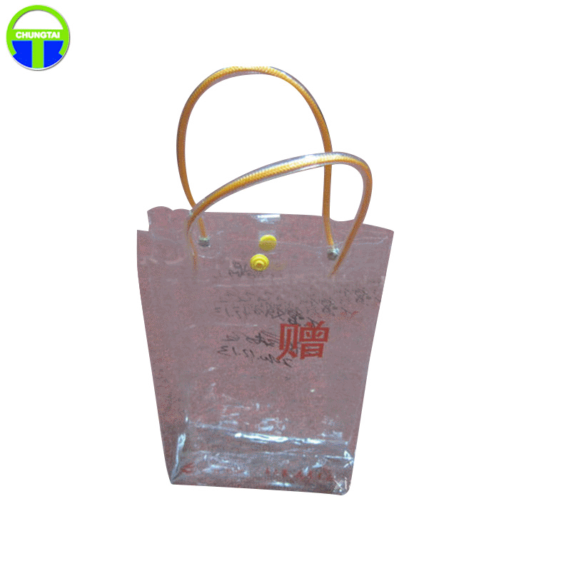 防水透明PVC手提袋礼品袋 pvc立体服装手提袋 服装店购物pvc袋子