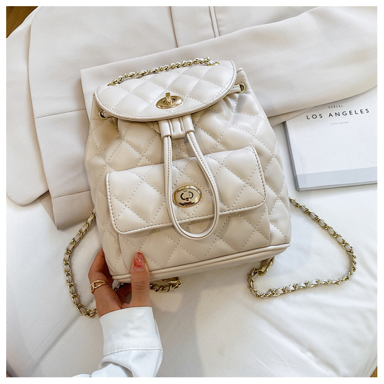 Shoulder Bag New Wave Summer Fashion Diamond Chain Backpack Large Capacity Shoulder Bag Wholesale Nihaojewelry display picture 11