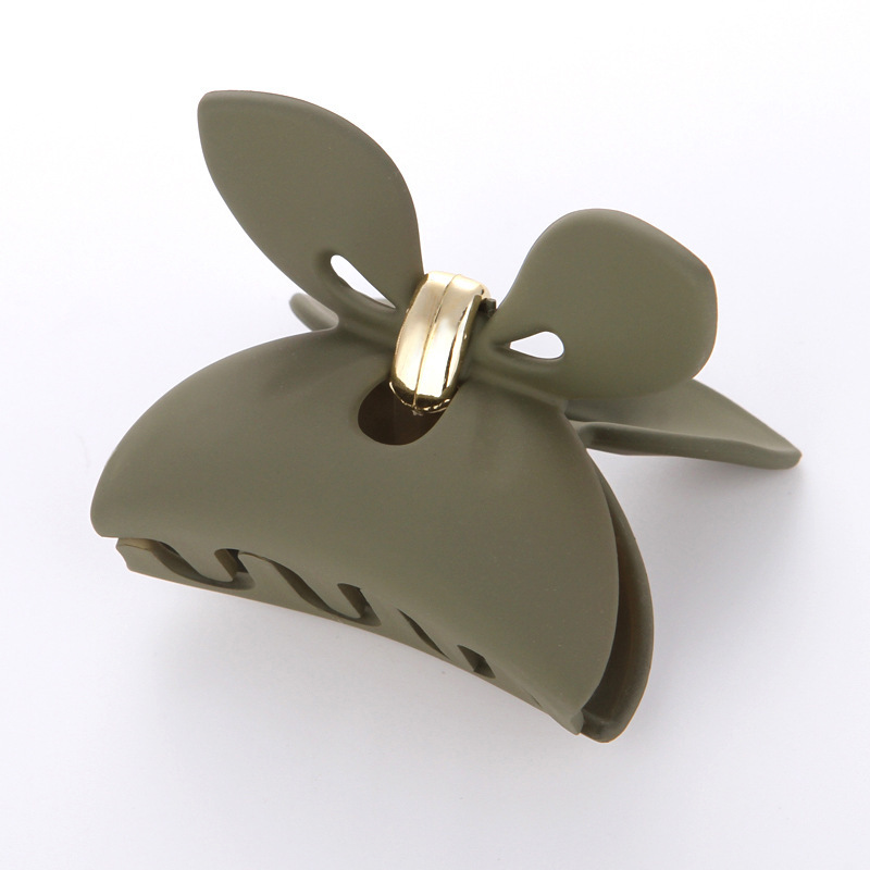 Korea Cute Bow Solid Color Catch Clip display picture 5