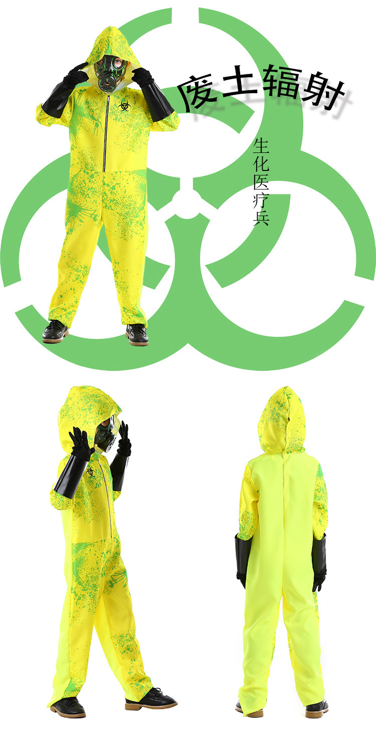 Wholesale Halloween Cosplay Splash Printing Biohazard Protective Clothing Nihaojewelry display picture 6