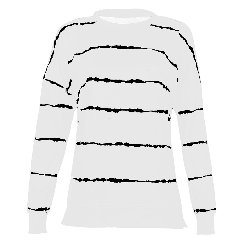 printing round neck long sleeve ladies T-shirt NSKX5944